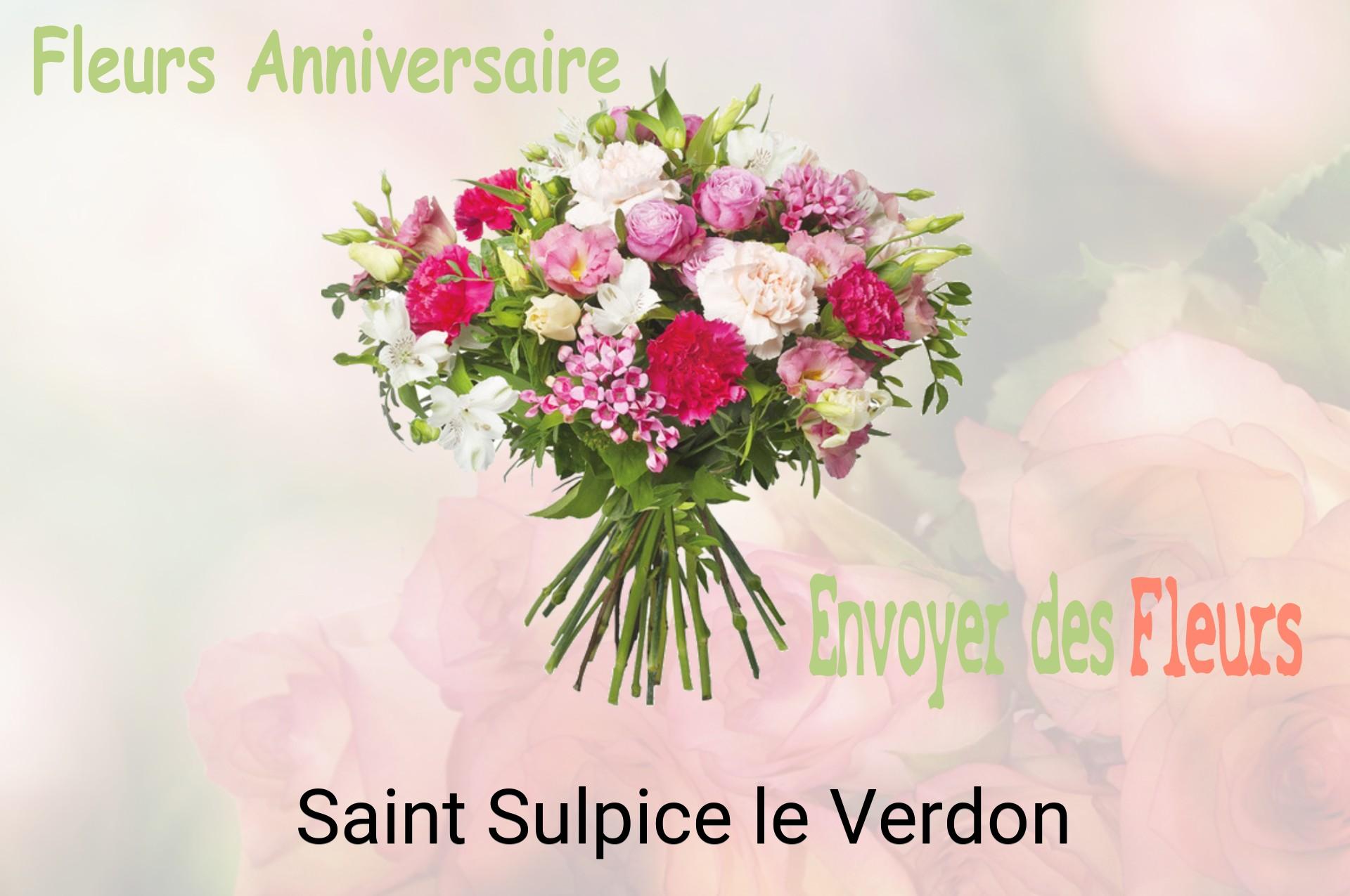 Bouquet de fleurs d’anniversaire livré à Saint-Sulpice-le-Verdon